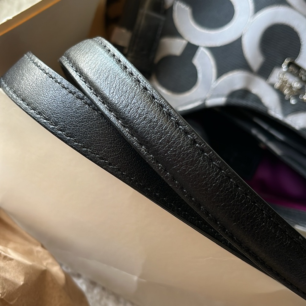 Authentic Coach Bag, OP Art Coach Signature Logo Purse, Vintage Rare Y2K EUC - Picture 13 of 15